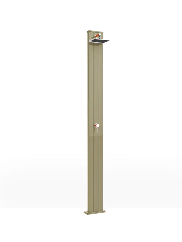 Arkema Spring S Outdoor Solar Shower in Aluminum 30 Liters