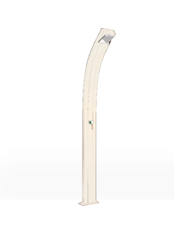 Arkema Solar Garden Shower SPRING CURVE 25 LITER in aluminum - A100