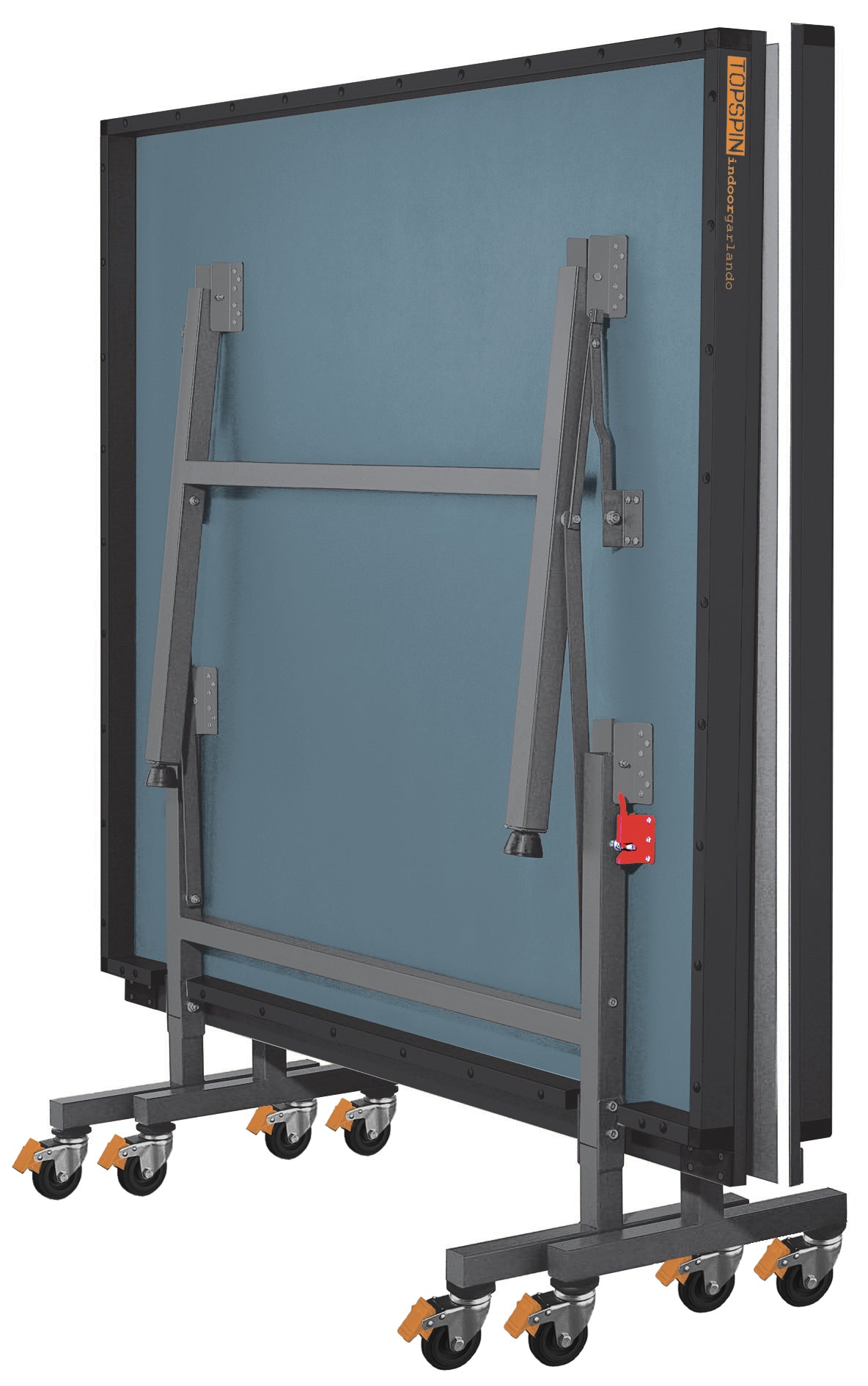 GARLANDO Ping pong Topspin indoor piano gioco antracite con ruote