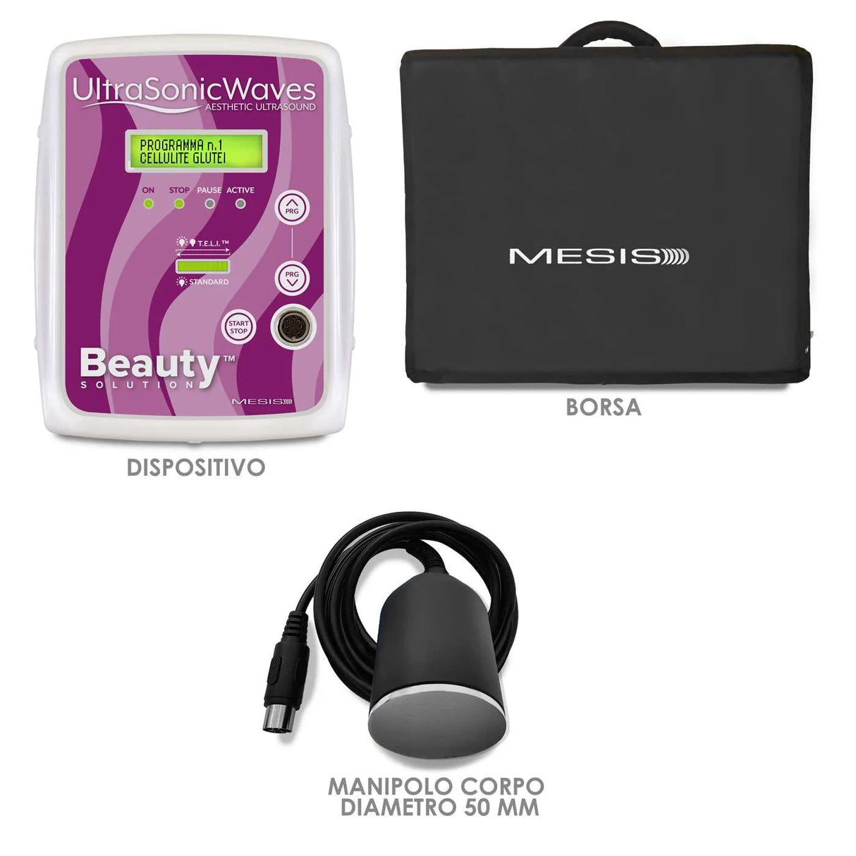 Mesis Ultrasuonoterapia UltrasonicWaves Beauty - dotazione CORPO