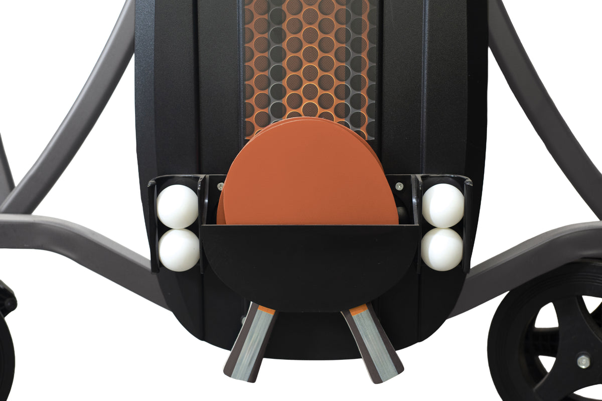 GARLANDO Ping pong Vortex indoor piano gioco antracite con ruote