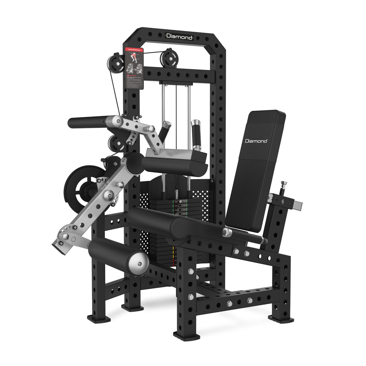 Diamond Combo Leg Extension / Leg Curl Seduto serie Rigs - WS300-COMBOSEATEDLEG