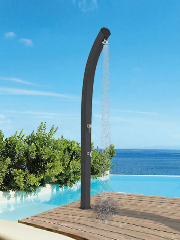 Arkema Doccia Tradizionale Jolly da esterno in alluminio con lavapiedi - A525