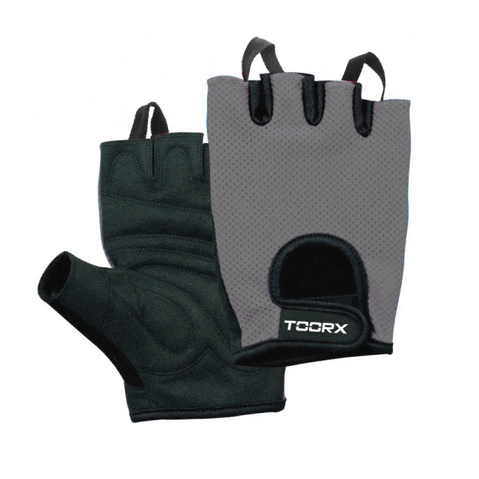Toorx Guanti in Pelle Scamosciata e Microrete (nero/grigio)