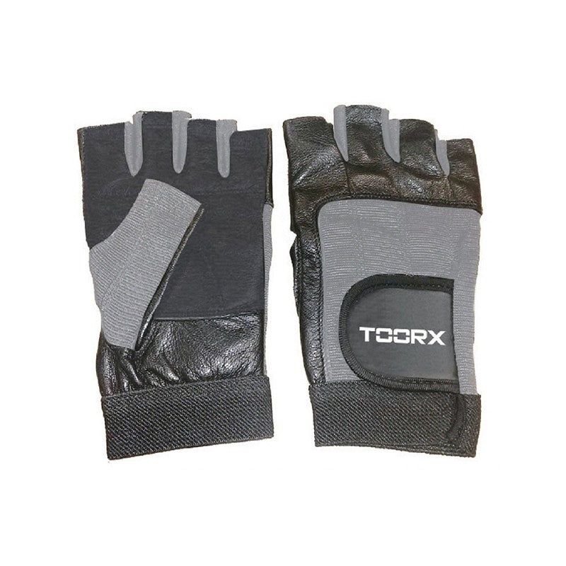 Toorx Guanti Spandex e Pelle Scamosciata - Neri-Grigi - AHF-031