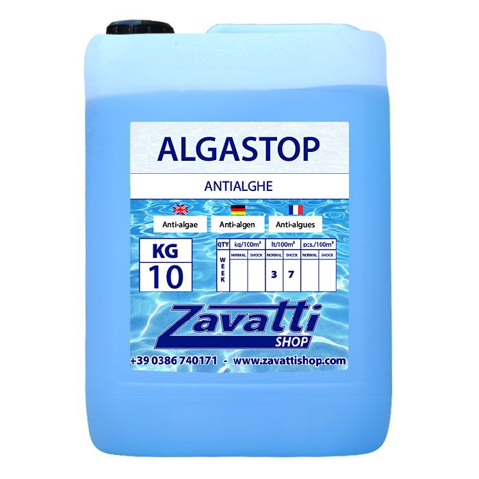 Piscinaonline 10 Lt Algastop - antialghe liquido per piscina
