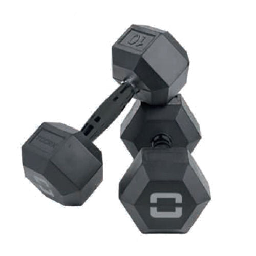 Toorx manubrio esagonale gommato nero 4 kg - AMEG-4