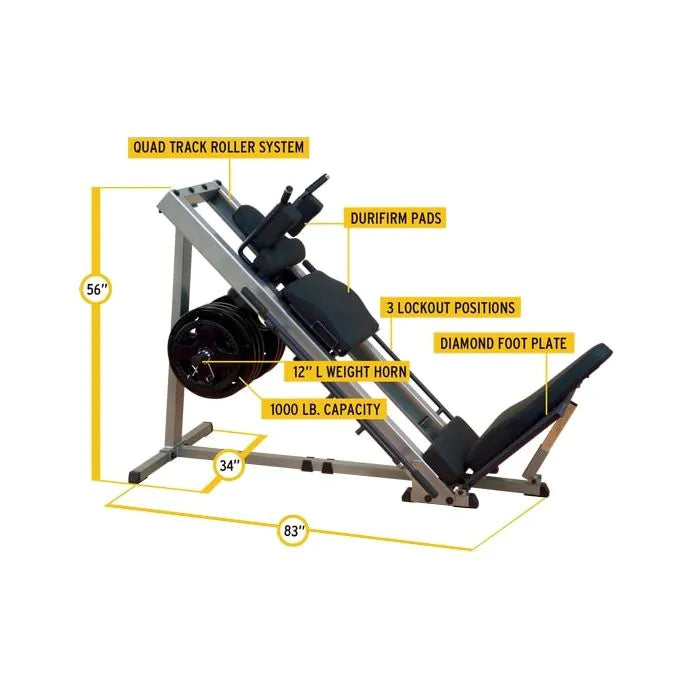 Body-Solid 2 in 1 Leg Press / Hack Squat GLPH1100B