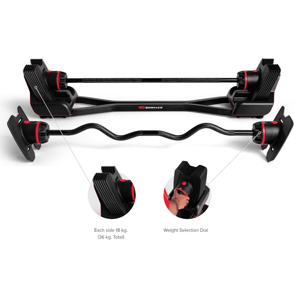 Bowflex Set Bilanciere SelectTech 2080 36 kg - BOW-2080