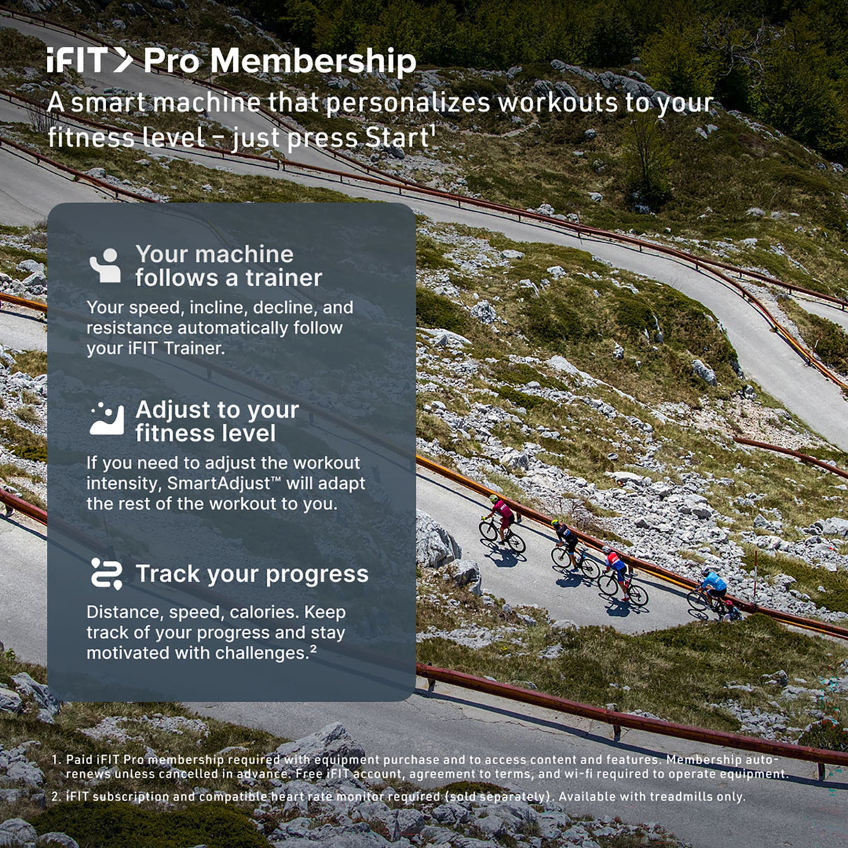Nordictrack Tour de France Indoor-Bike + IFIT1YPRO Omaggio