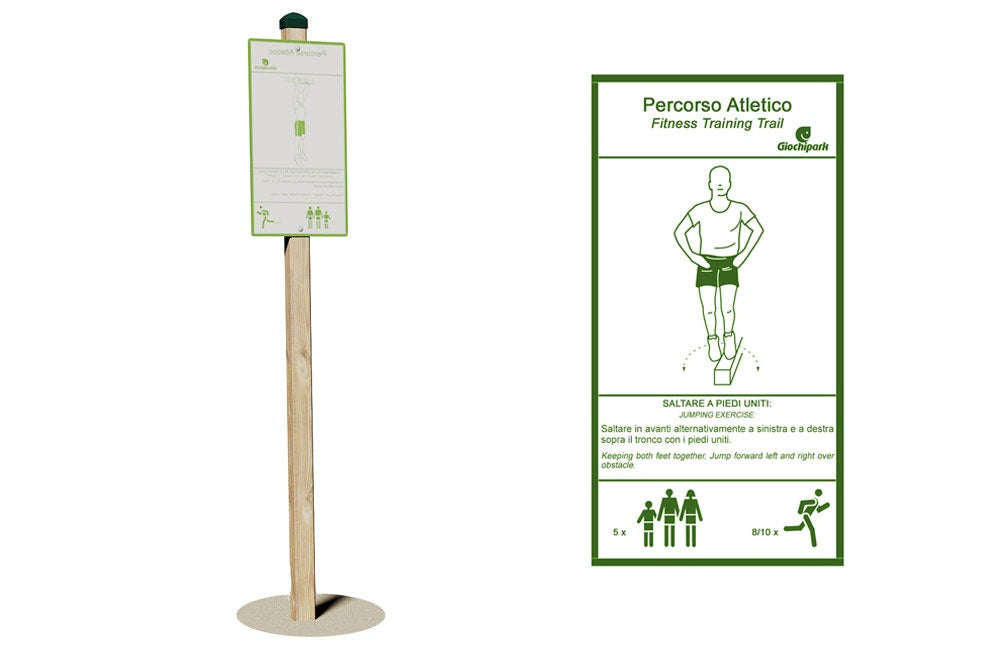 GiochiPark cartello saltare a piedi uniti