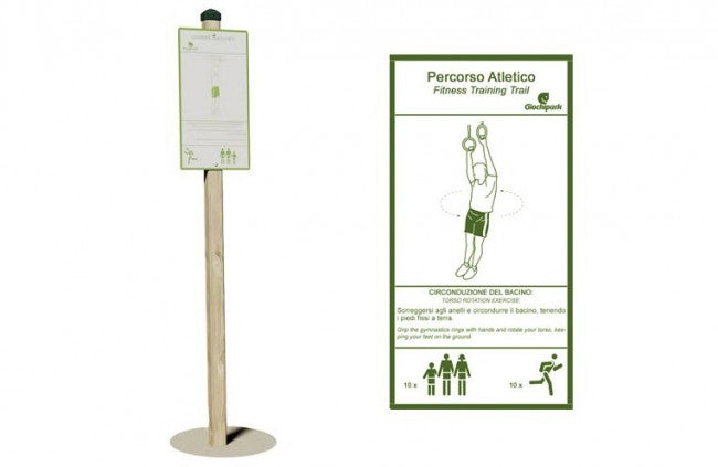 Giochi Park cartello circonduzione del bacino.