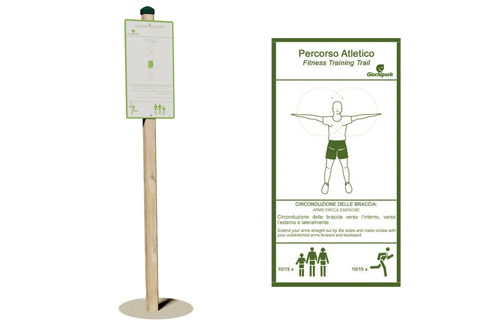 Giochi Park Cartello con paletto, circonduzione delle braccia