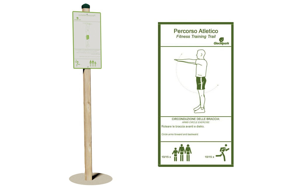 Giochi Park Cartello con paletto, circonduzione delle braccia