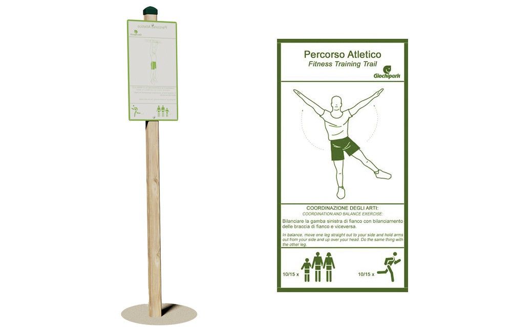 GiochiPark Cartello con paletto, circonduzione degli arti