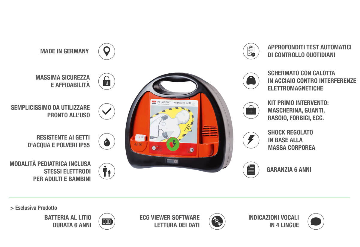 Primedic Defibrillatore AED semiautomatico