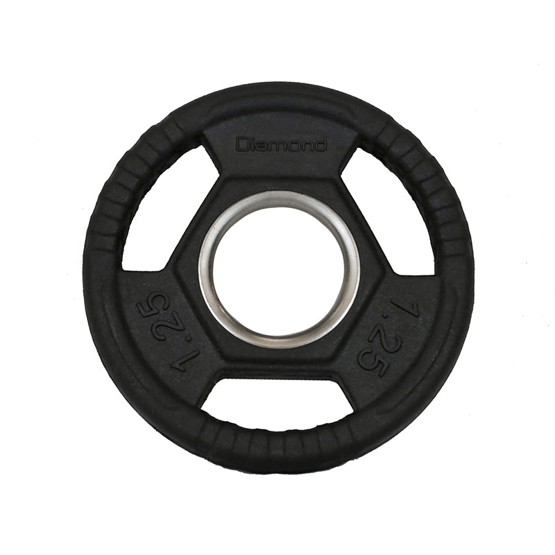 Diamond Disco Olimpico Gommato Ruvido Tri-Grip foro 50 mm - 1,25 Kg