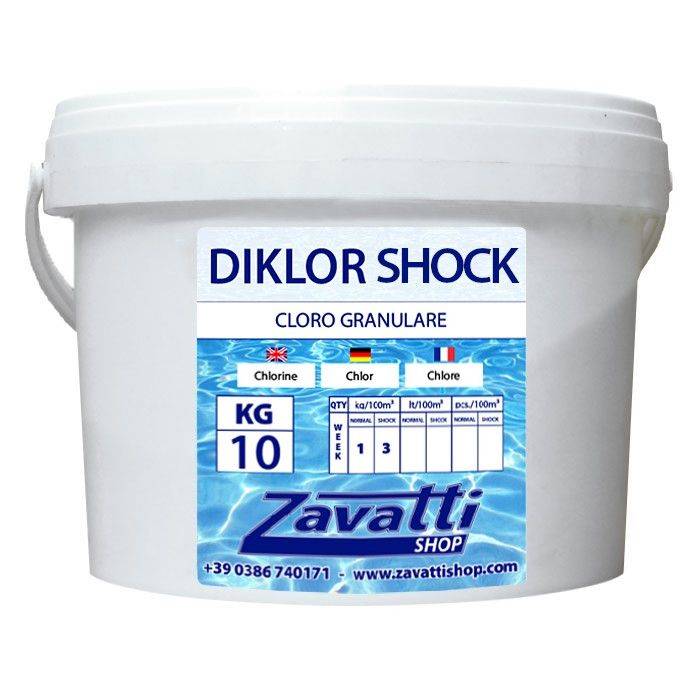 Piscinaonline 10 Kg Diklor Shock - cloro granulare per piscina
