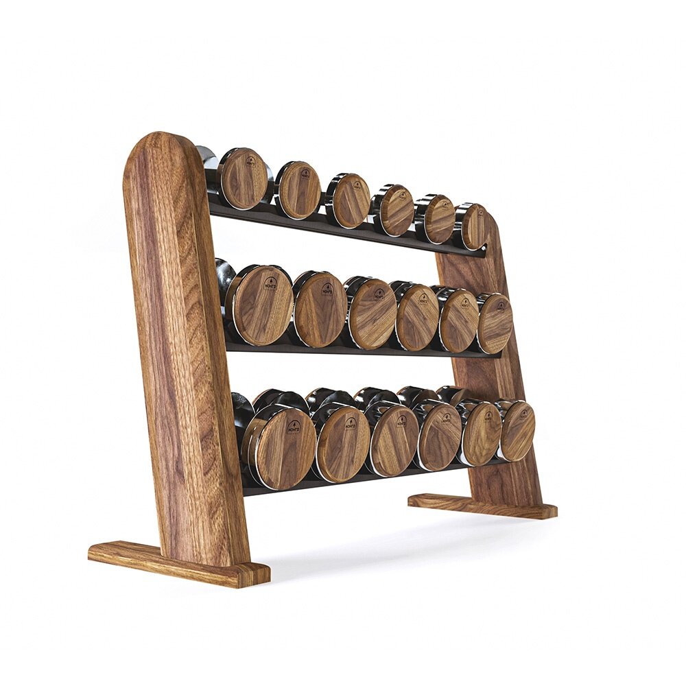 NOHrD Dumbell Set Walnut Kg 5/25