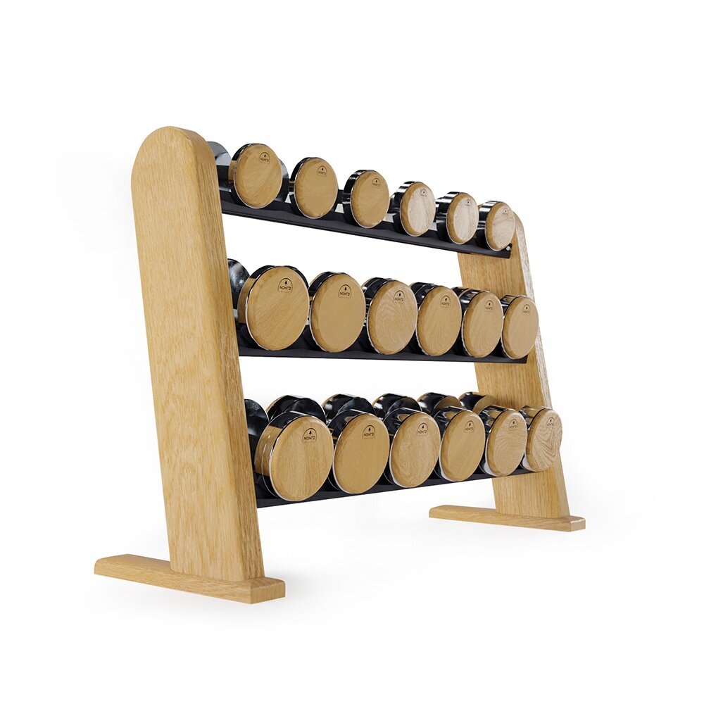 NOHrD Dumbell Set Oak Kg 5/25