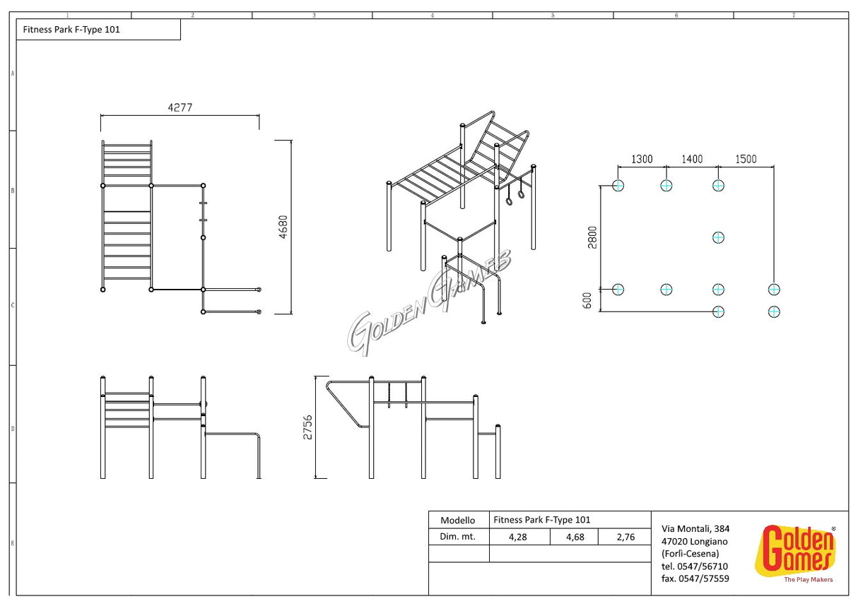Golden Games Fitness Park F-Tupe 101 - FPSW01