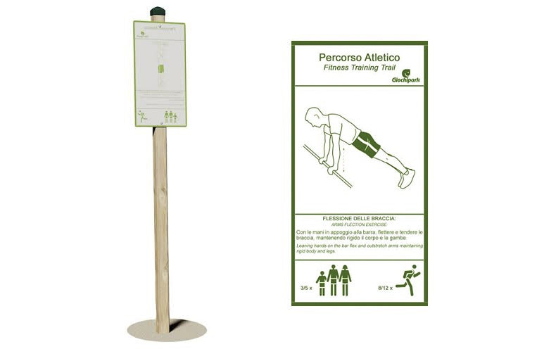 GIochi Park cartello flessione delle braccia