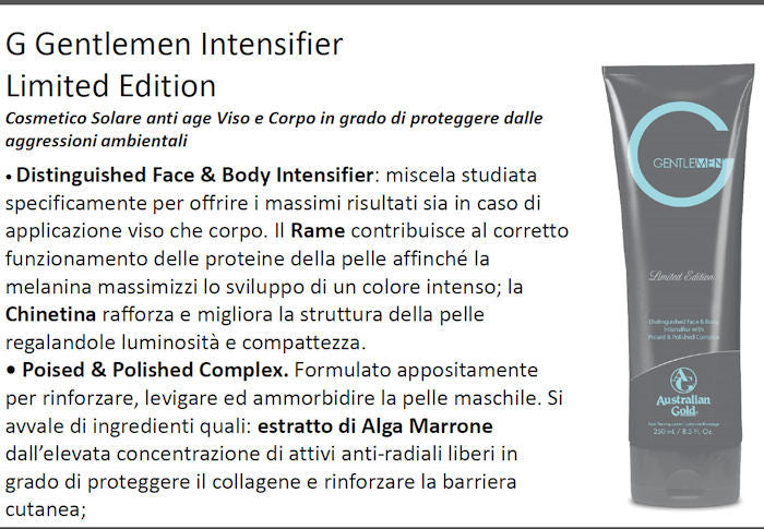 Australian Gold G - Gentlemen Dark Intensifier Limited Edition