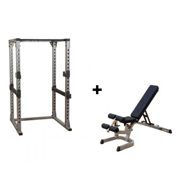 Body Solid Kit Power Rack GPR378 + Bench GFID71