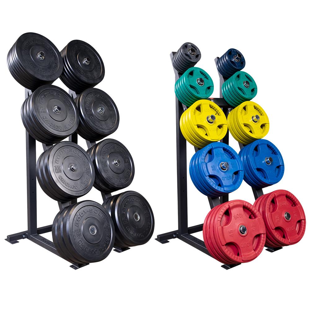 Body Solid High Capacity Olympic Plate Rack GWT76