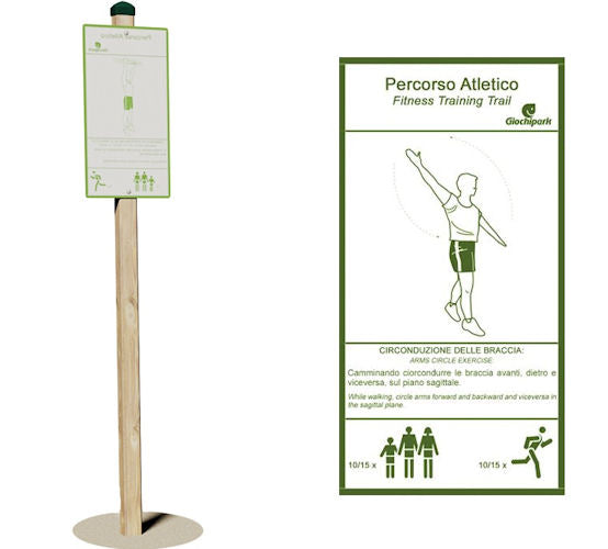 Giochi Park Cartello con paletto, circonduzione delle braccia