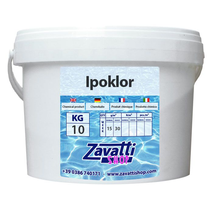 Piscinaonline 10 kg Ipoklor - Ipoclorito di Calcio Granulare