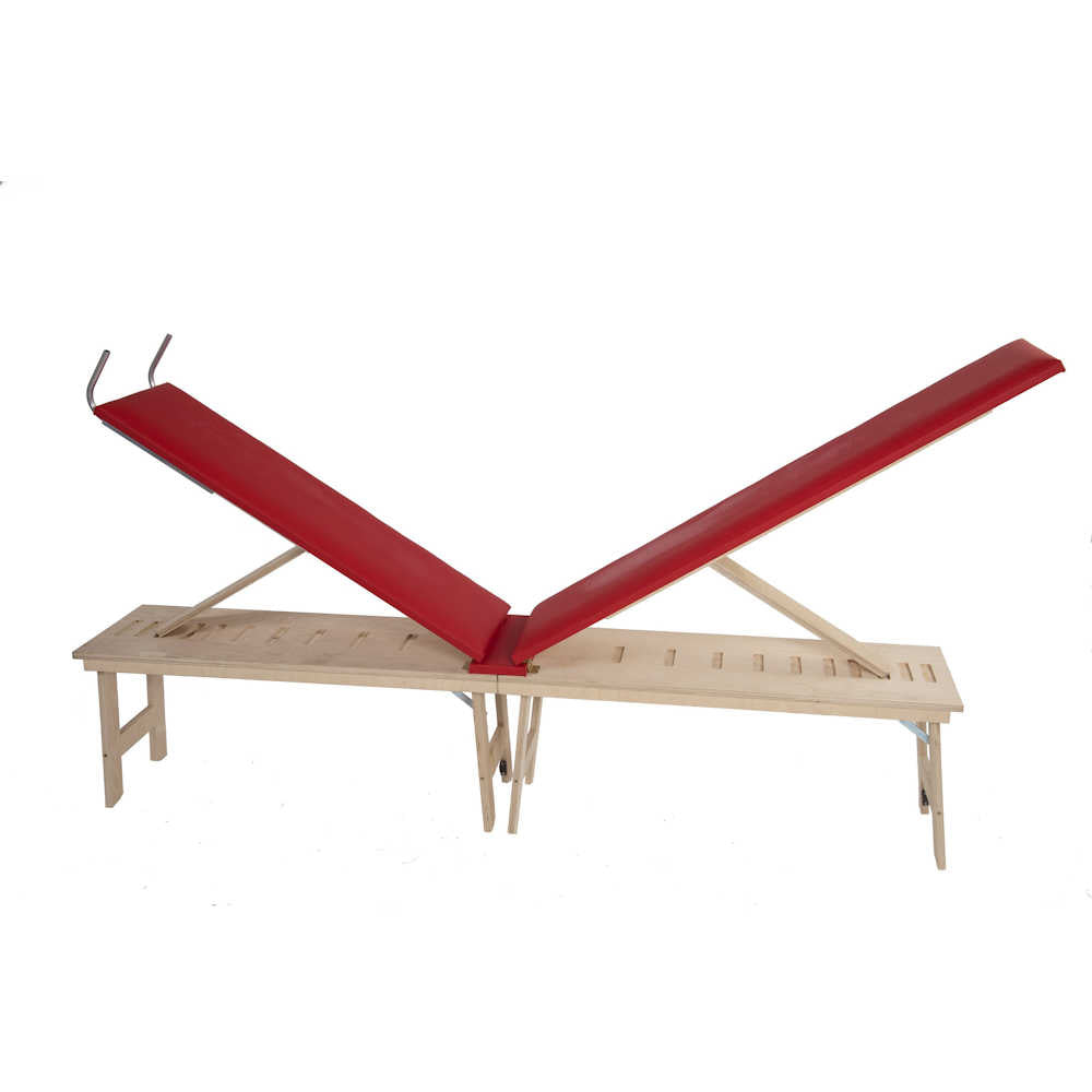 La Posturale Panca Standard con Gambe - Rosso