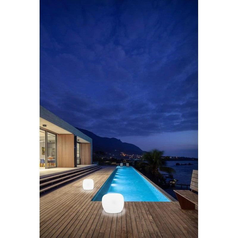 Arkema Lampada da terra per esterno solare Light Stone L - DP8095/SOLARE