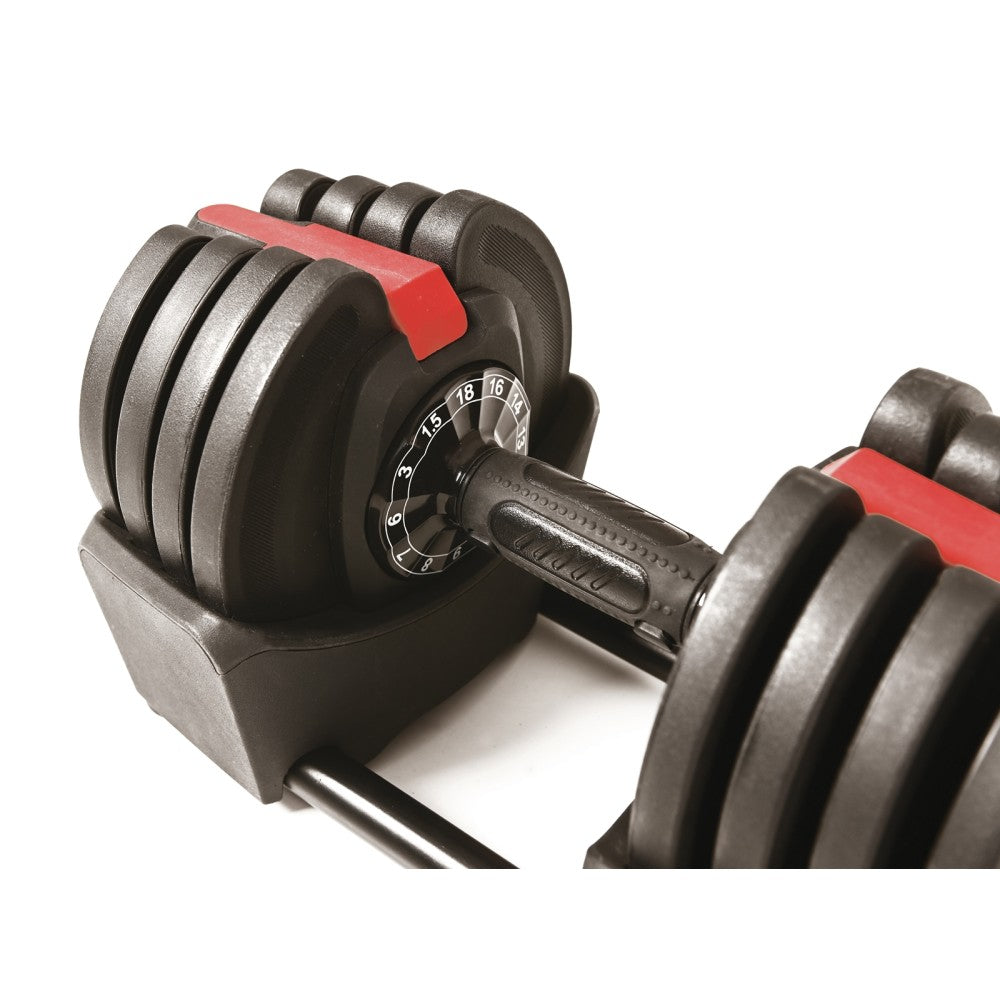 Toorx Manubrio a carico regolabile da 1,5 a 18 kg con selezionatore MCR-18