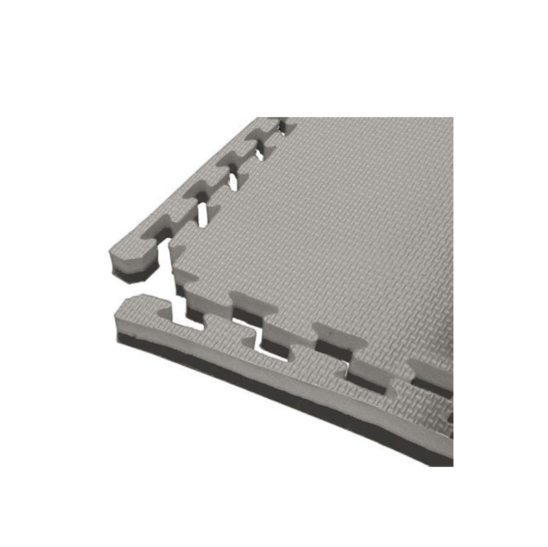 Toorx Tatami ad incastro 100x100x2 cm con 4 bordi nero-grigio MAT02-100BG