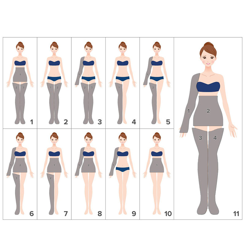 Mesis Pressoterapia PressoMedical 1.0 - Pro con 2 gambali + 1 bracciale + 1 fascia addominali glutei