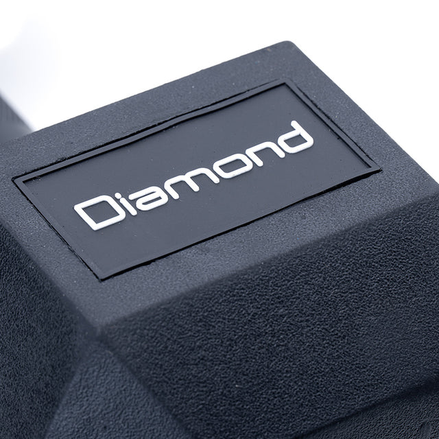 Diamond SET MANUBRI GOMMATI ESAGONALI BLACK OXIDE 42,5-50 Kg - MGED-B42,5-50