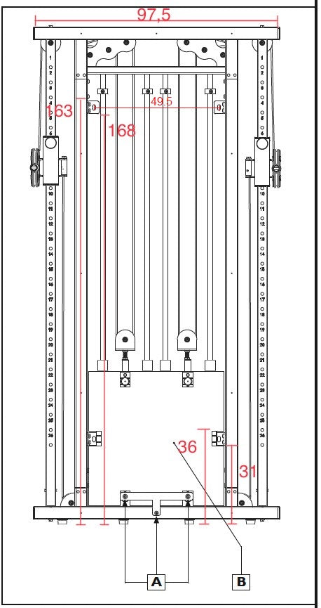 Toorx Vertical Line Poliercolina Dual Cross Cable PRX-3500