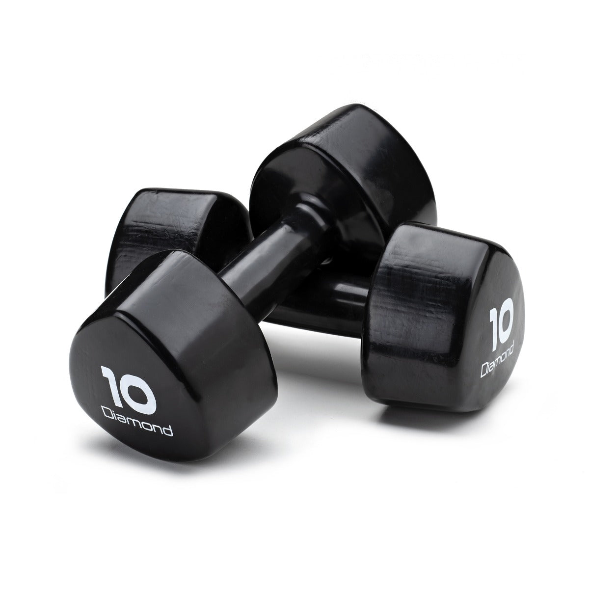 Diamond Set 10 Coppie Manubri in Vinile 1-10 Kg - Black - MVD-S