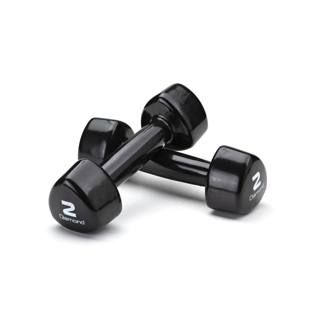 Diamond Set 10 Coppie Manubri in Vinile 1-10 Kg - Black - MVD-S