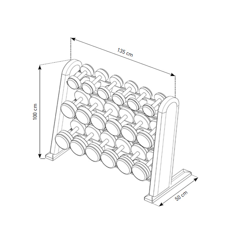 NOHrD Dumbell Set Shadow Kg 5/25