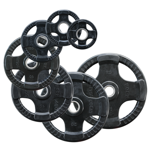 Body-Solid Rubber 4 Grip Olympic Plates Kg 10