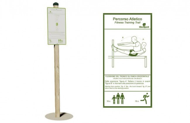 GIochi Park cartello slalom H 50