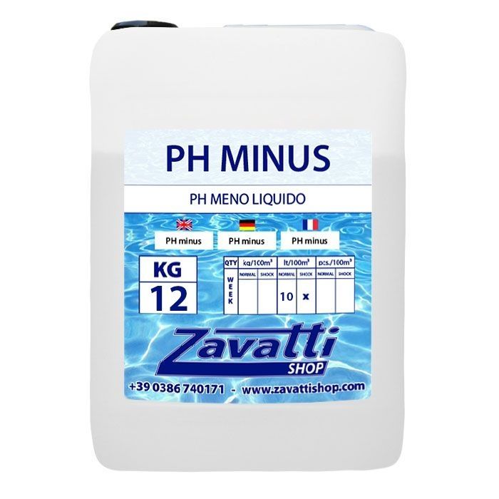 Piscinaonline 12 Lt PH minus - Riduttore PH liquido per dosatori automatici piscine
