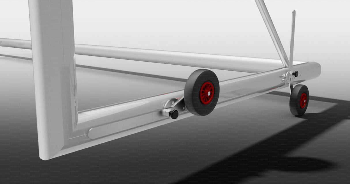 Vivisport 4-wheel kit for transportable football goal system, UNI 6017 standards