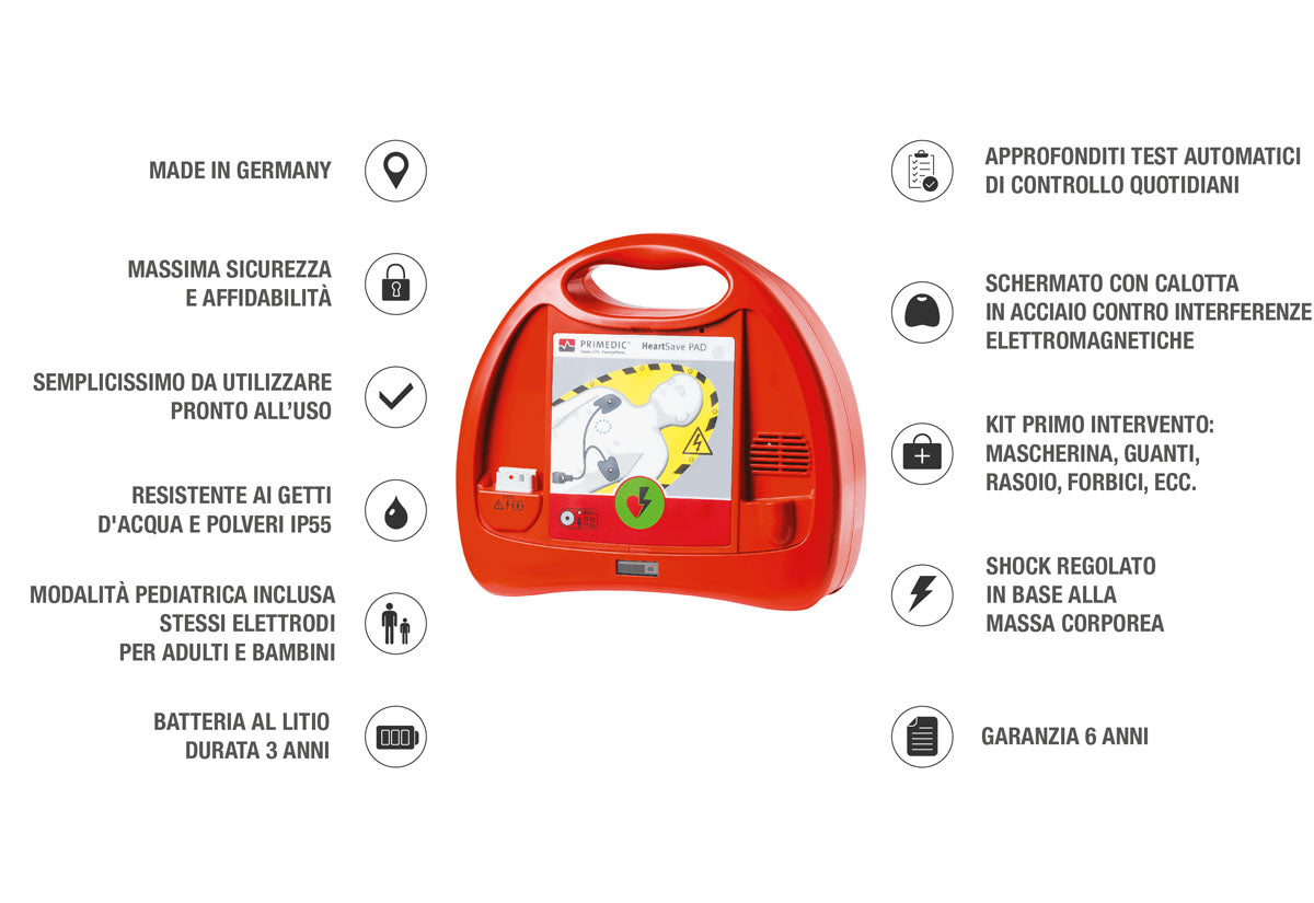 Primedic Defibrillatore Semiautomatico PAD