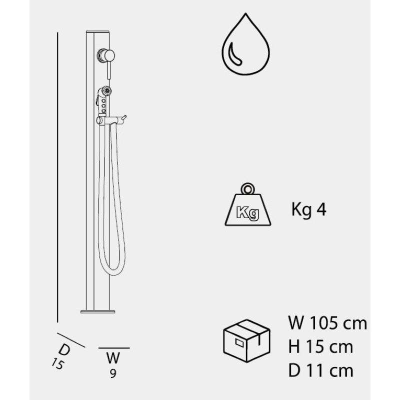 Arkema Fontana tradizionale Quick con doccetta - Q645