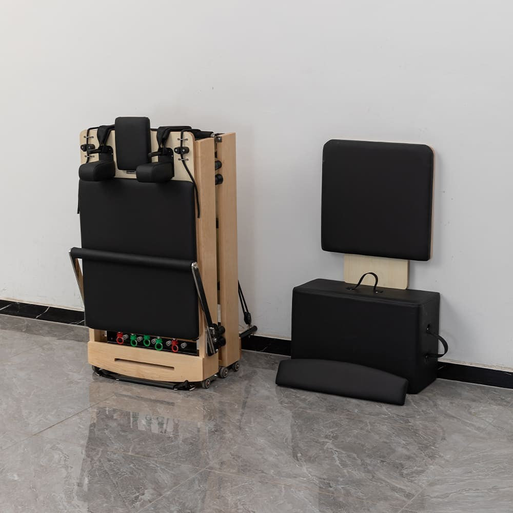 Tekkfit Foldable Reformer in rubber wood - REF-03-X