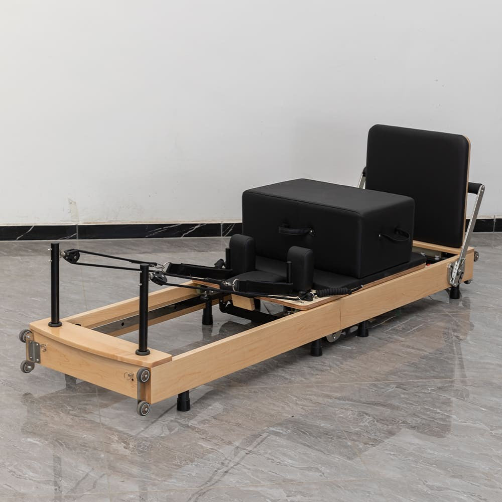 Tekkfit Foldable Reformer in rubber wood - REF-03-X
