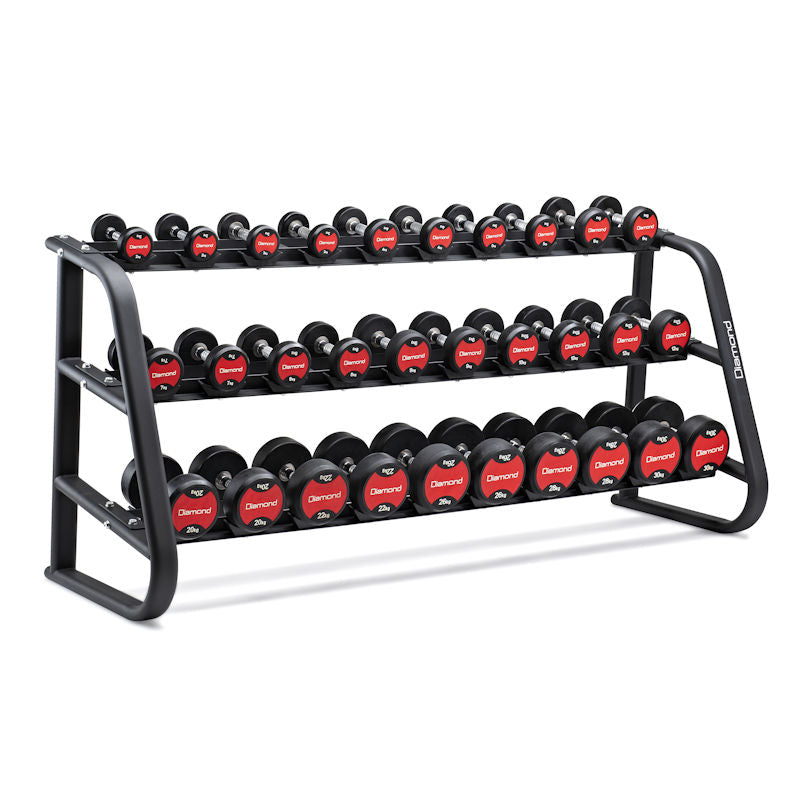 Diamond Rastrelliera Manubri - 3 Ripiani (15 Coppie) - RM-15P